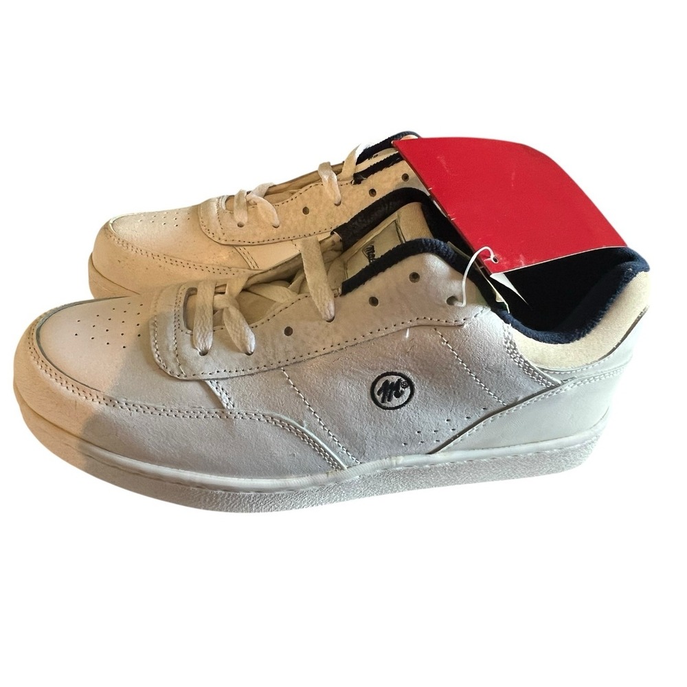 NEW Vintage MacGregor‎ White Leather Court Sneakers Tennis 17225 Men 9.5 Logo